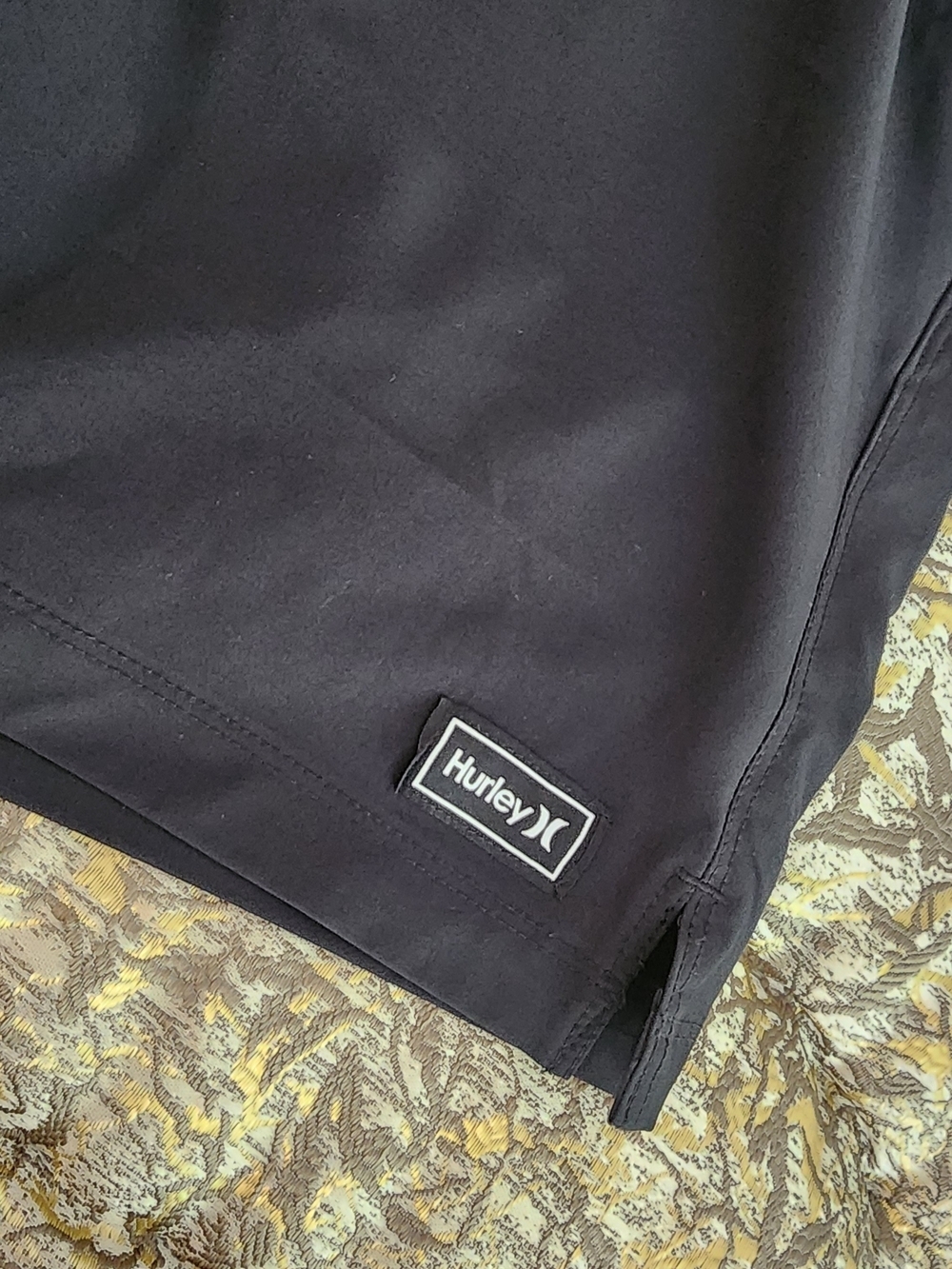 Hurley Men Black Elastic Waist Hybrid Gyn & Swim Shorts Training - Picture 5 of 8